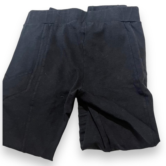 Allsaints Ridley Black Leggings Size 8 Moto Stretchy Rock. - Picture 5 of 8